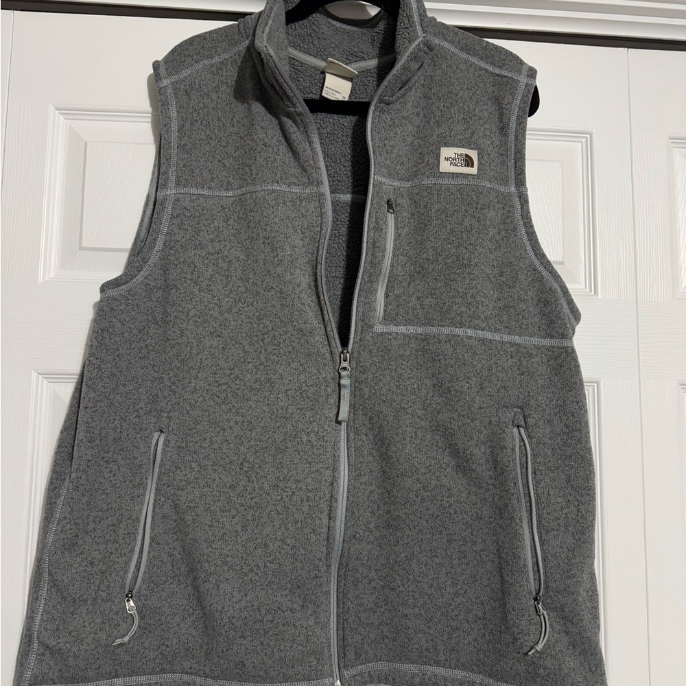 The North Face Gray Fleece Vest